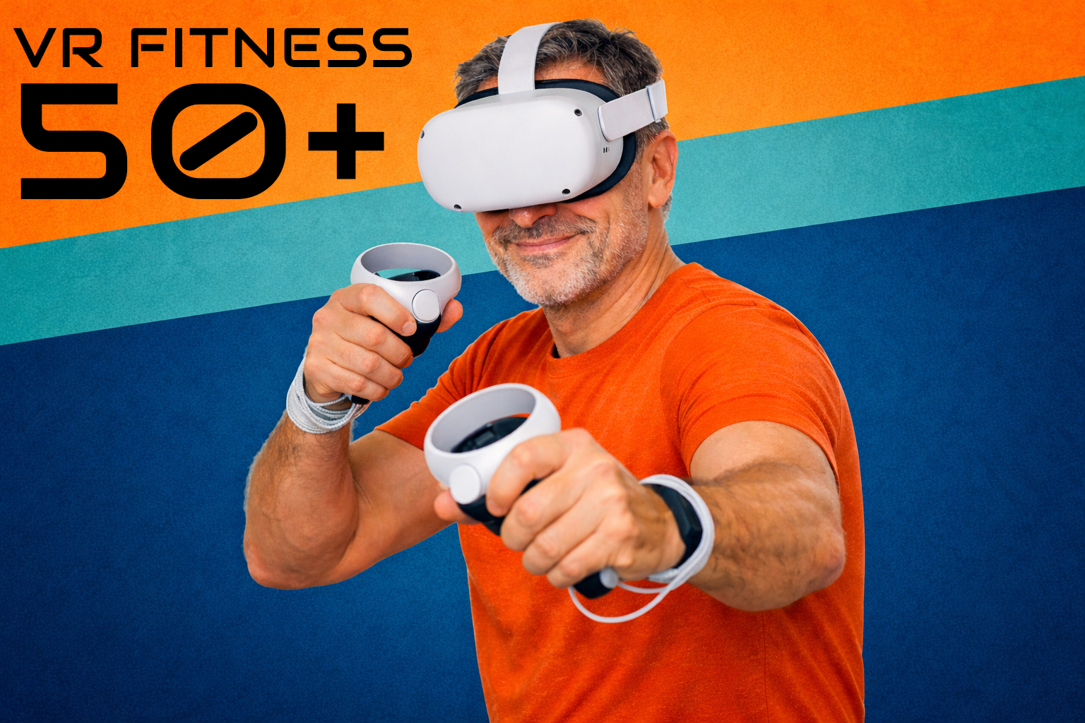 Quest 2 VR headset for VR fitness over 50