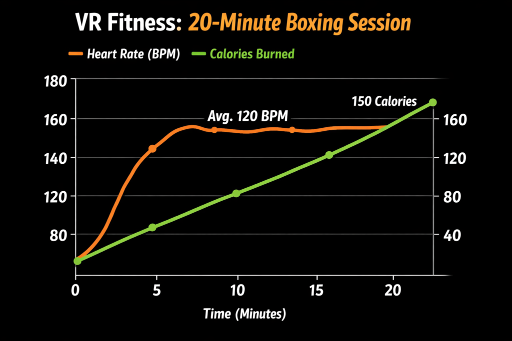 VR fitness calorie burn