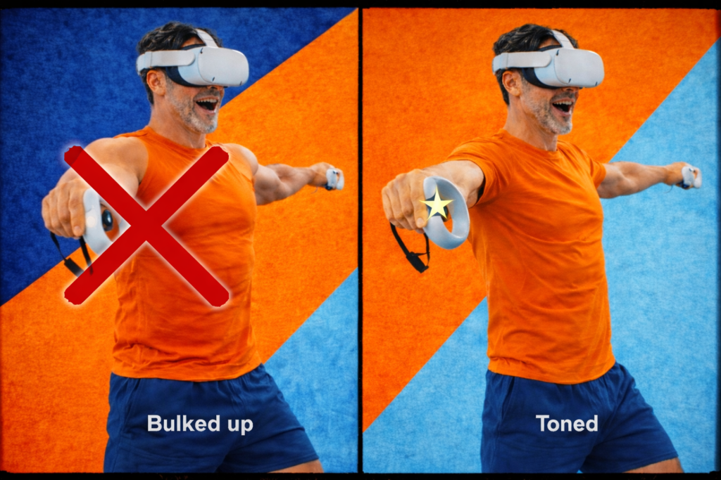 VR boxing muscles